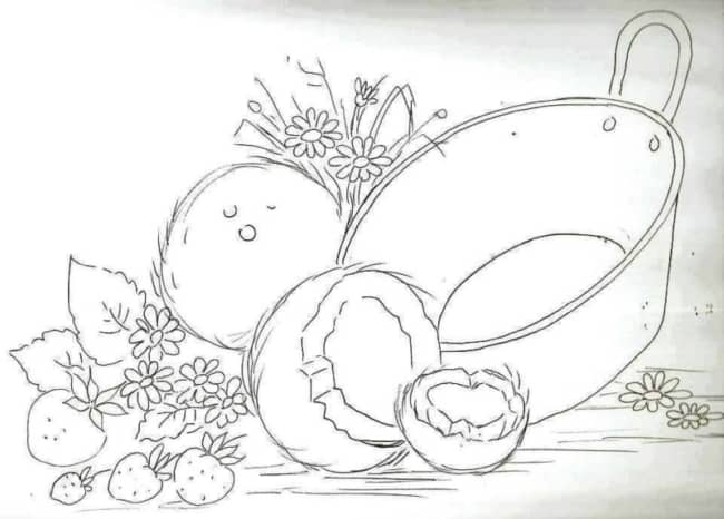 riscos para pintura em tecido corujas