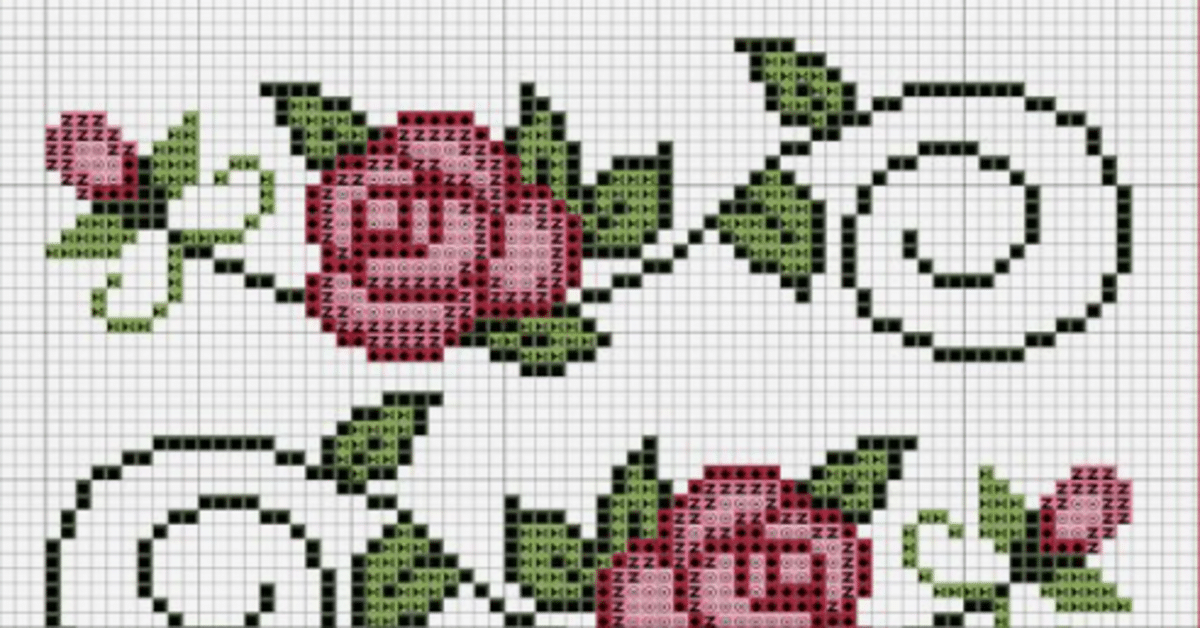 55 gráficos de flores em ponto cruz