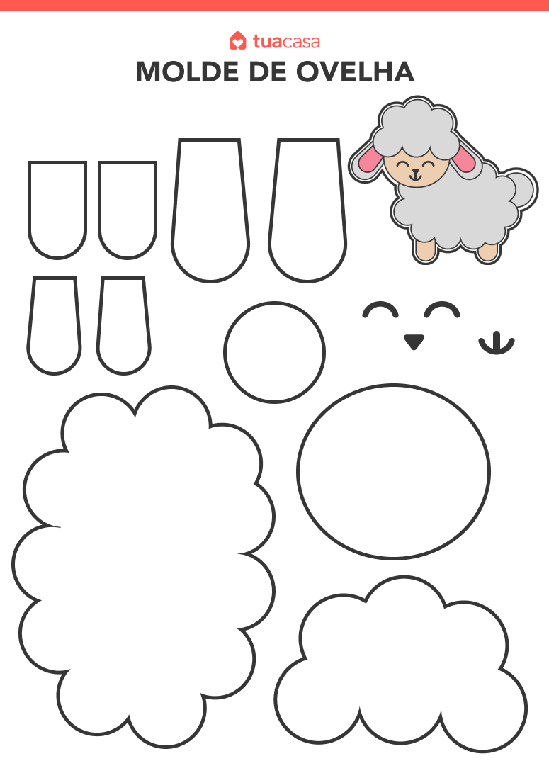 moldes de eva de animais