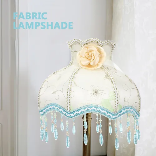 ideias de abajur artesanal com renda para decoração