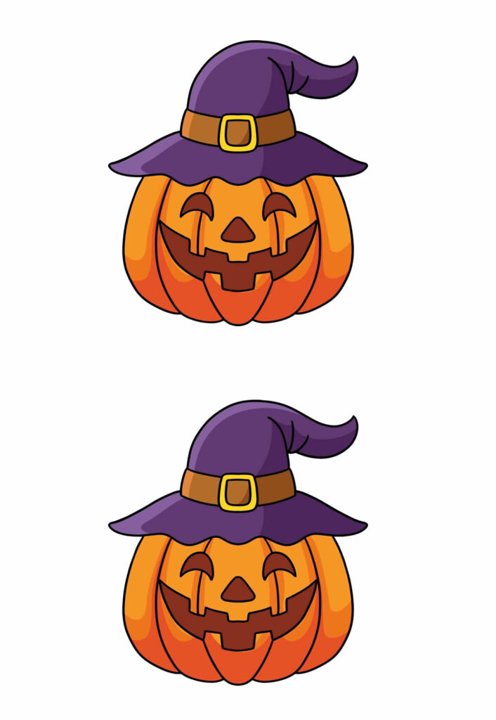 abóbora de halloween em eva para imprimir