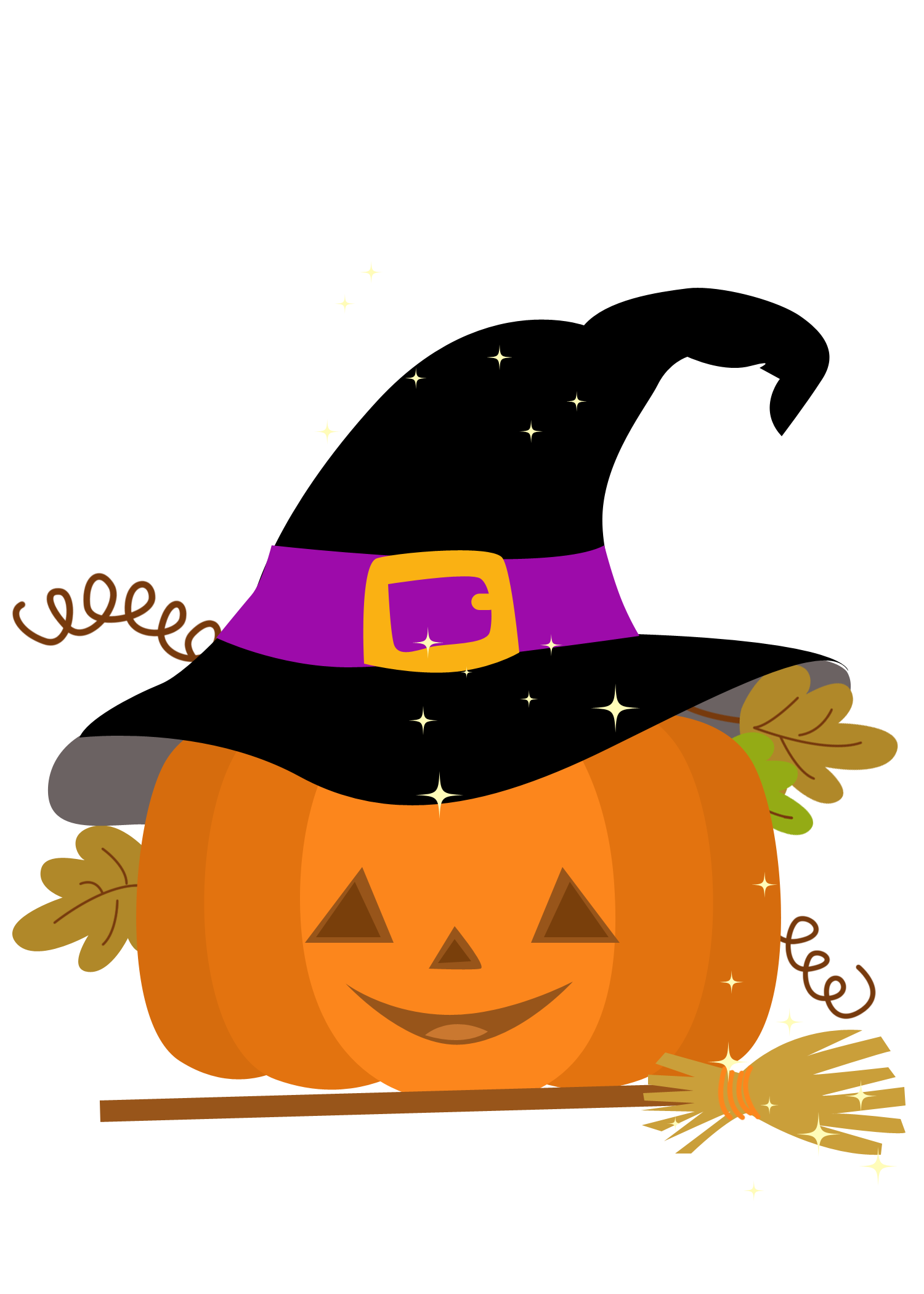 abóbora de halloween para imprimir e pintar