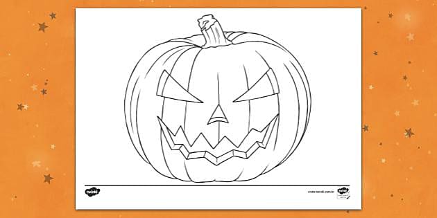 como fazer abóbora de halloween para imprimir
