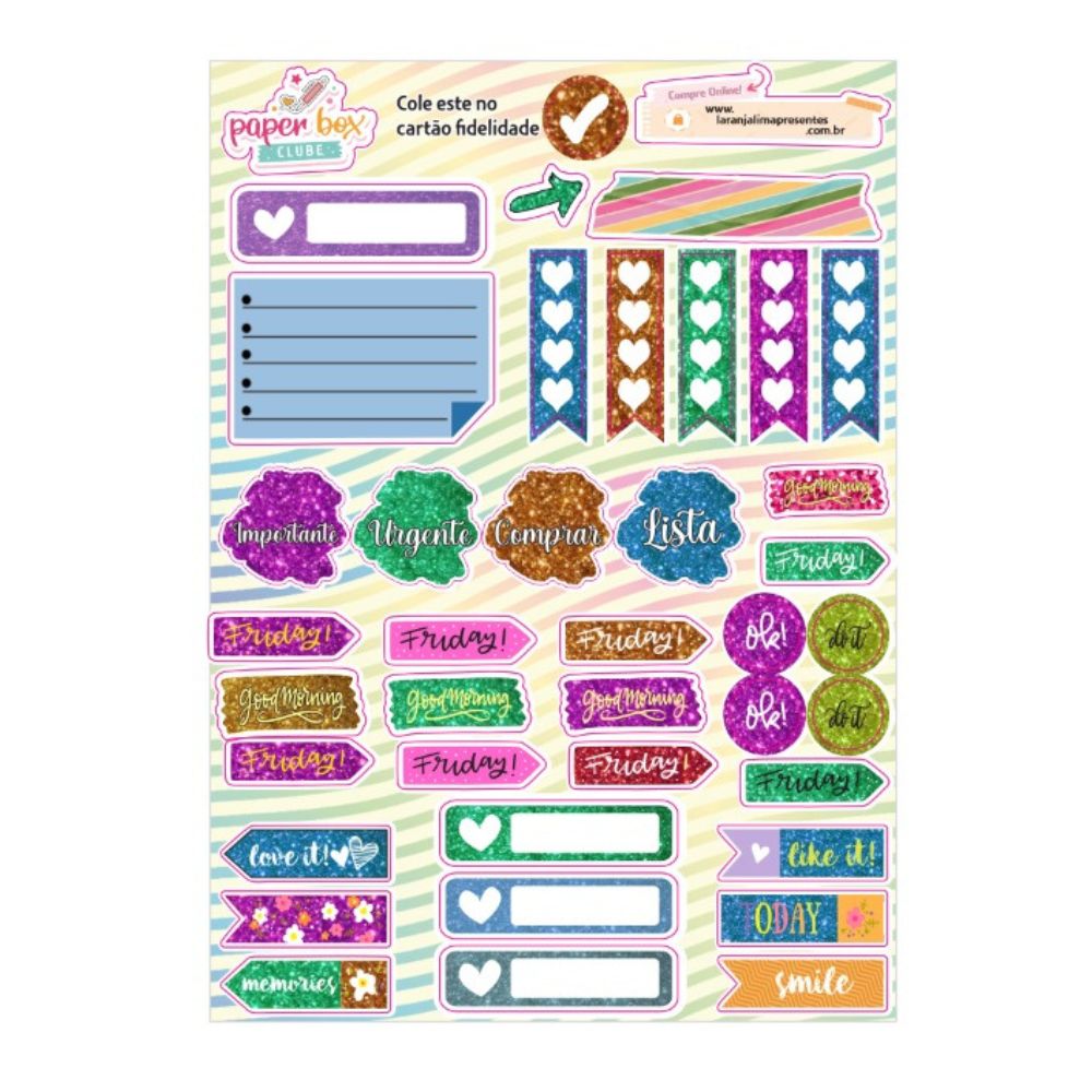 personalizar caderno com adesivos