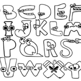 melhores desenhos alfabeto lore para imprimir