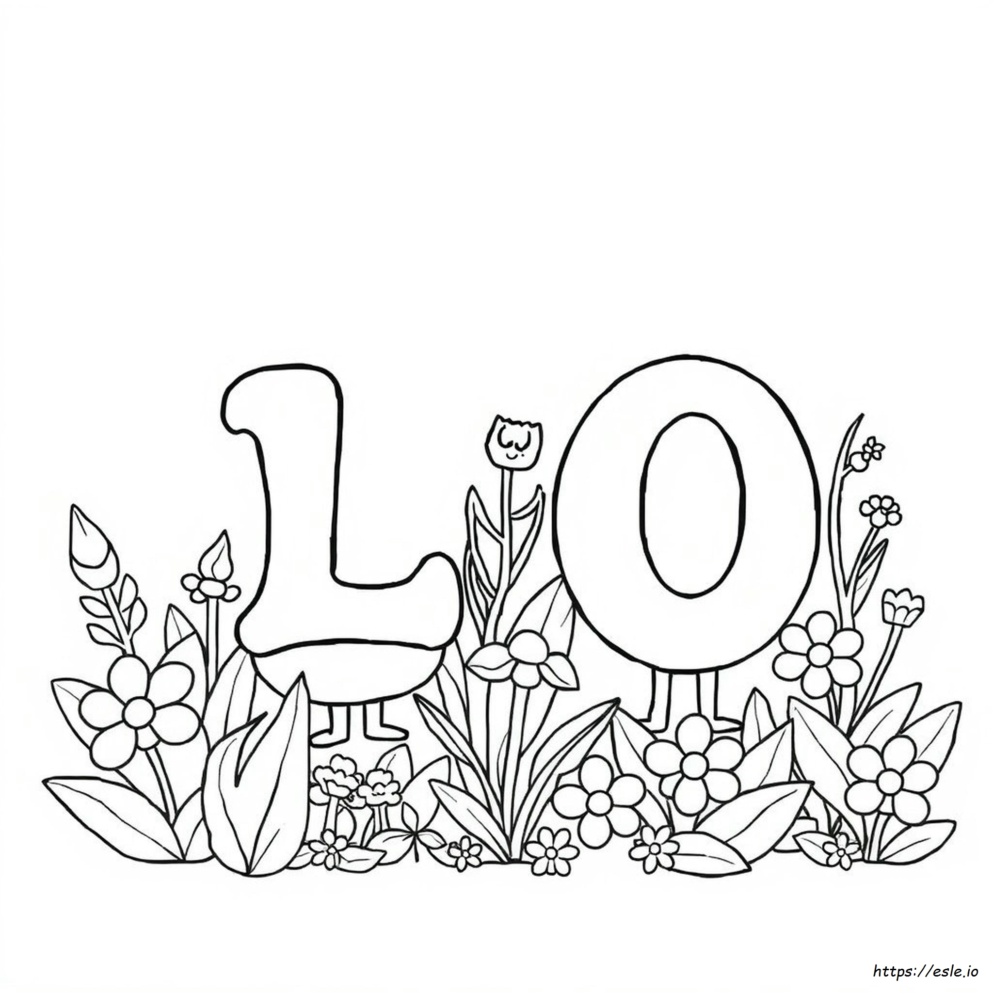 alfabeto lore para colorir