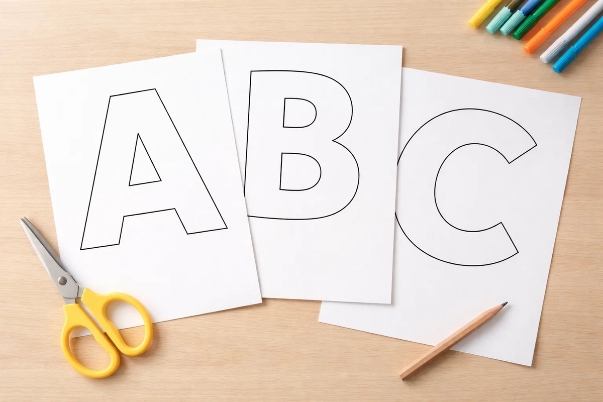 letras do alfabeto para recortar em papel
