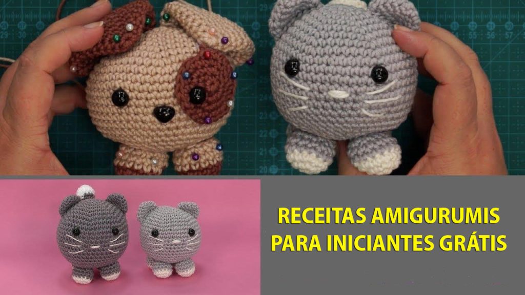 receita amigurumi ursinho vs coelho qual escolher