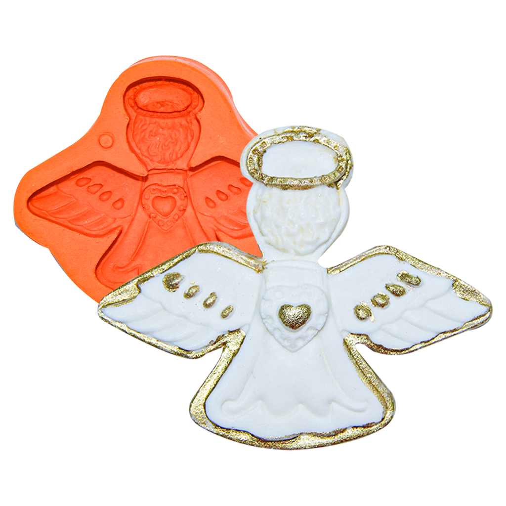 Molde de anjo de natal em tamanho grande