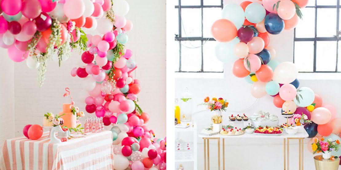 como fazer arco de balão desconstruído com balões de 5 polegadas