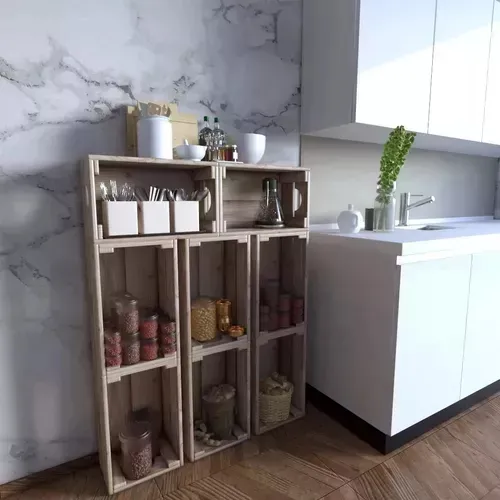 armario com caixote de feira