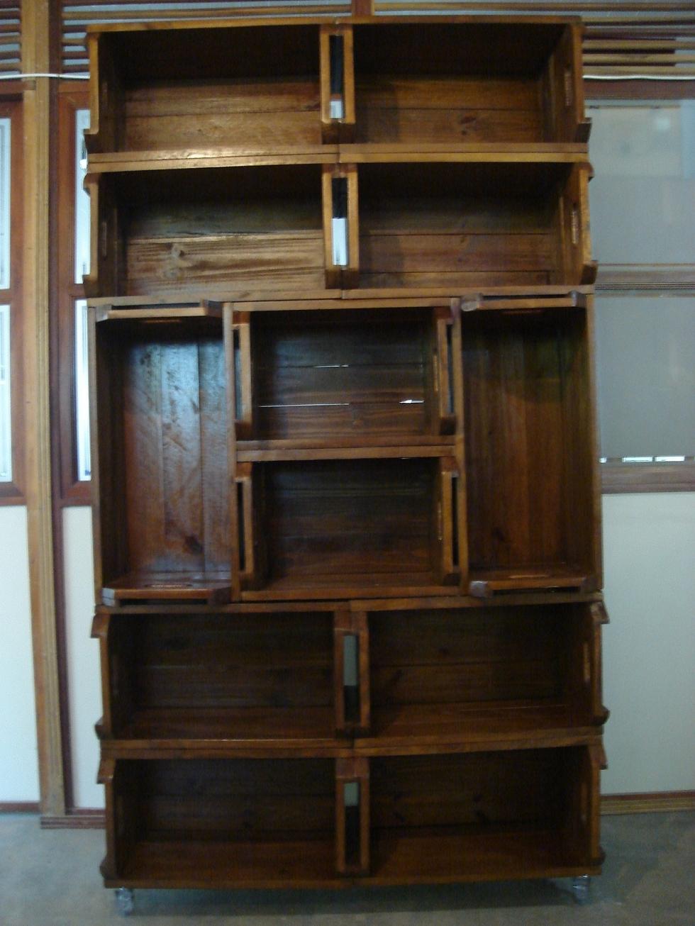 ideias criativas armário caixote madeira