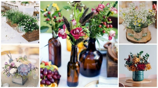 arranjos de mesa diy