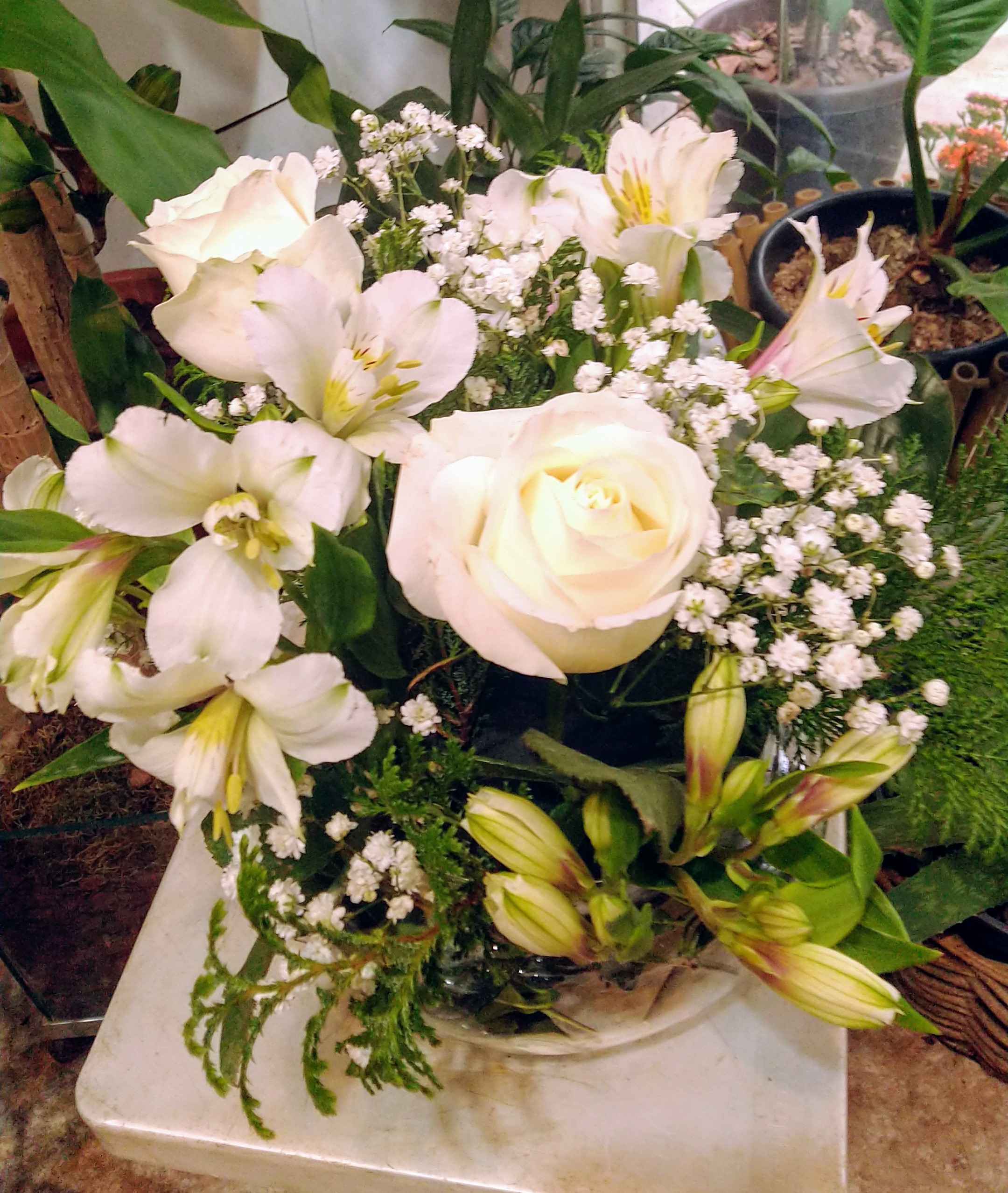 arranjos naturais para mesa