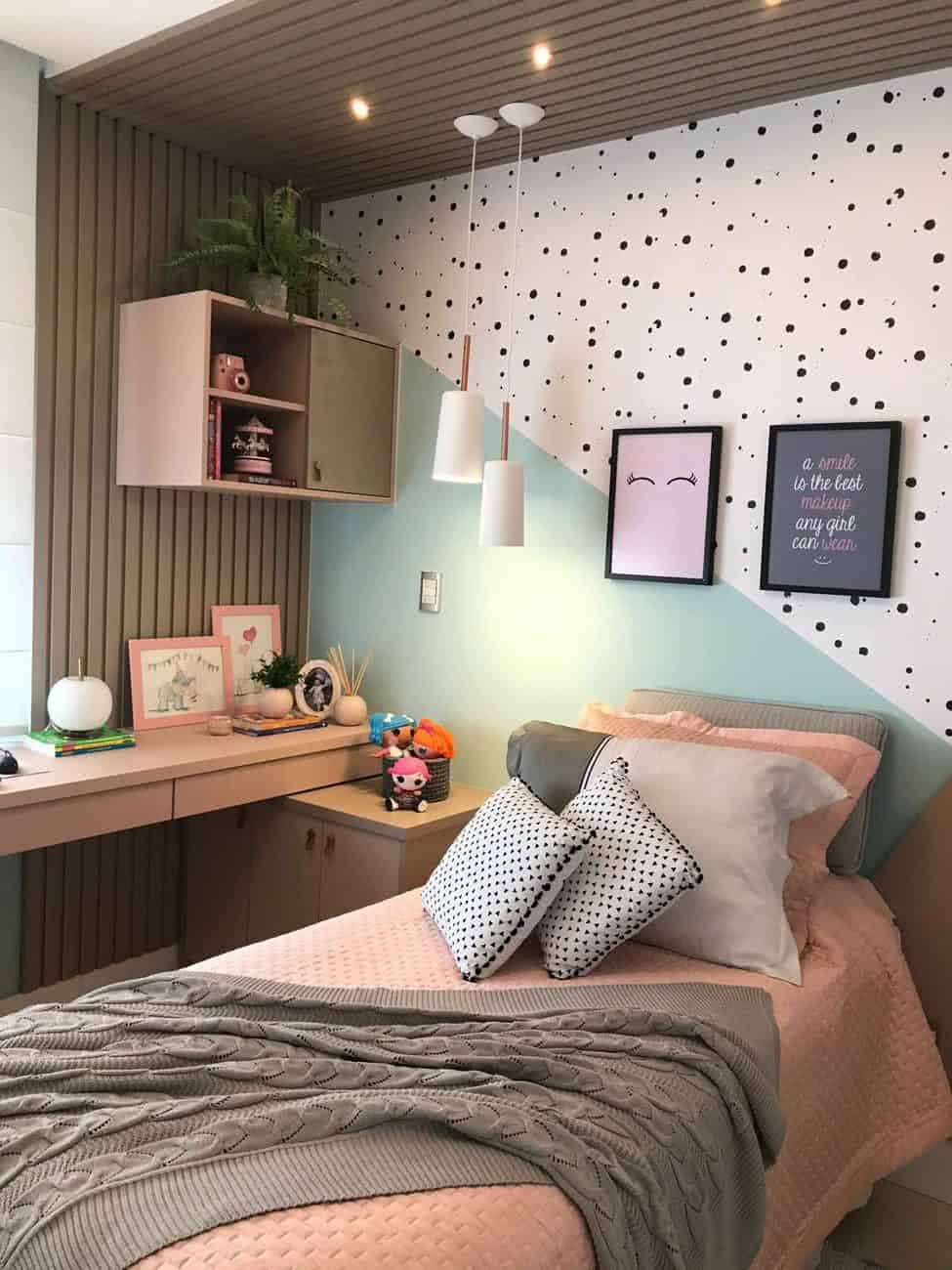 erros ao desenhar quarto organizado