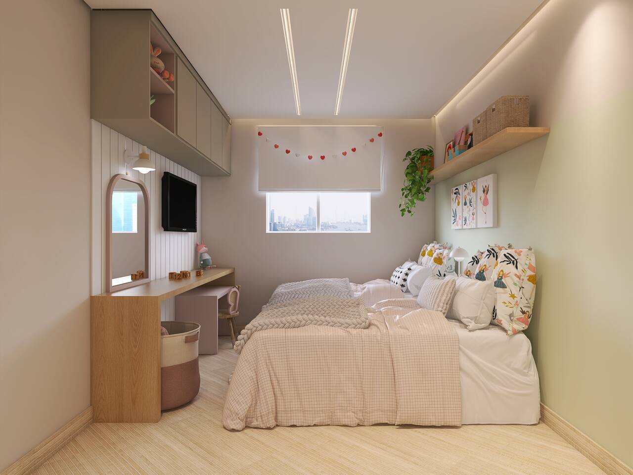 desenho de quarto arrumado vs desarrumado