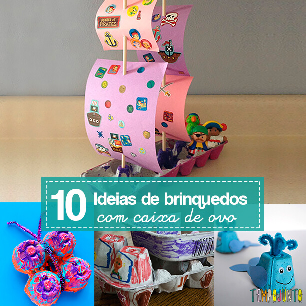 arte com caixa de ovo vs arte com rolo de papel higiênico