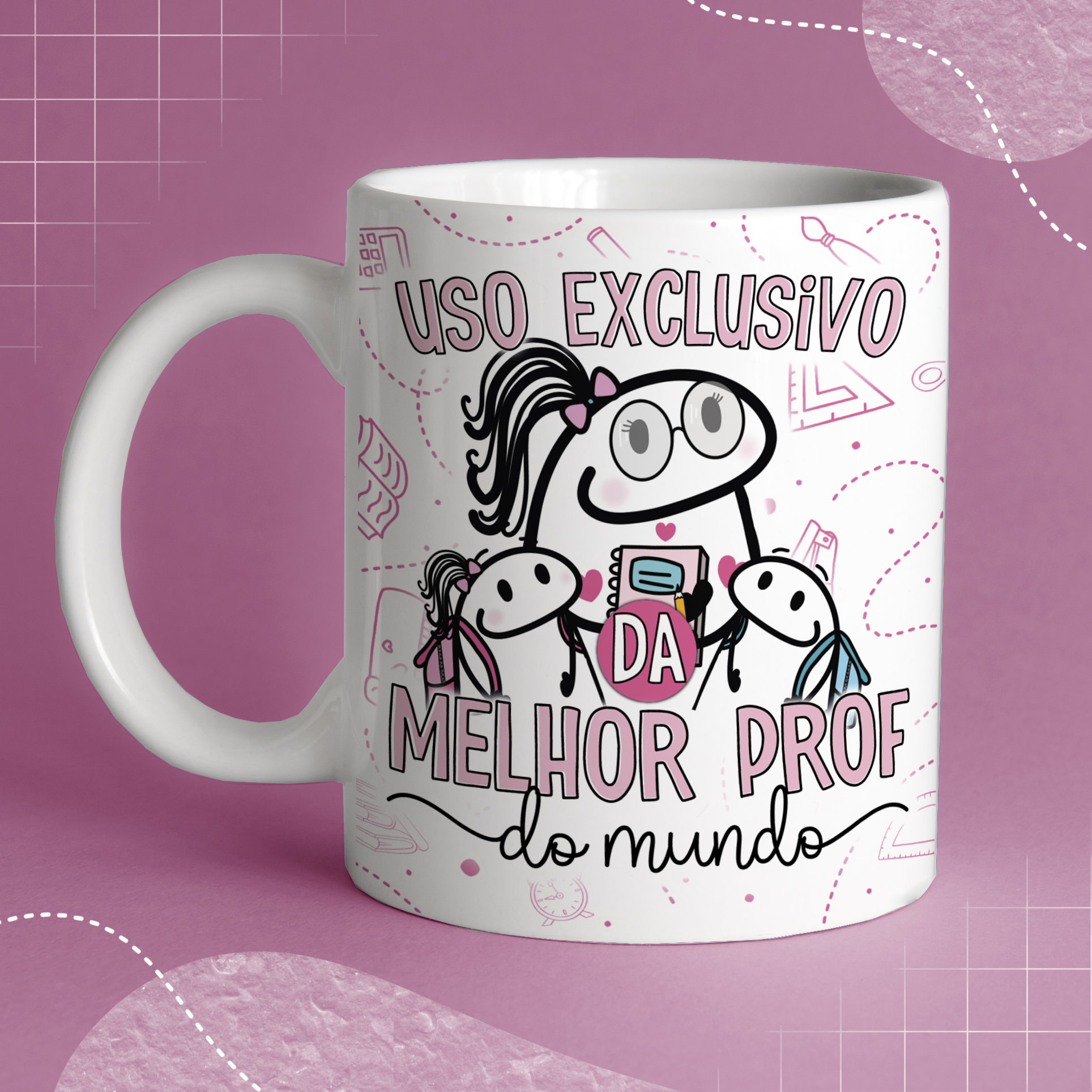 desenho dia dos professores para caneca