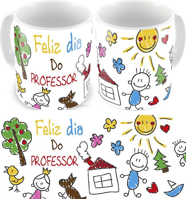desenho dia dos professores para caneca