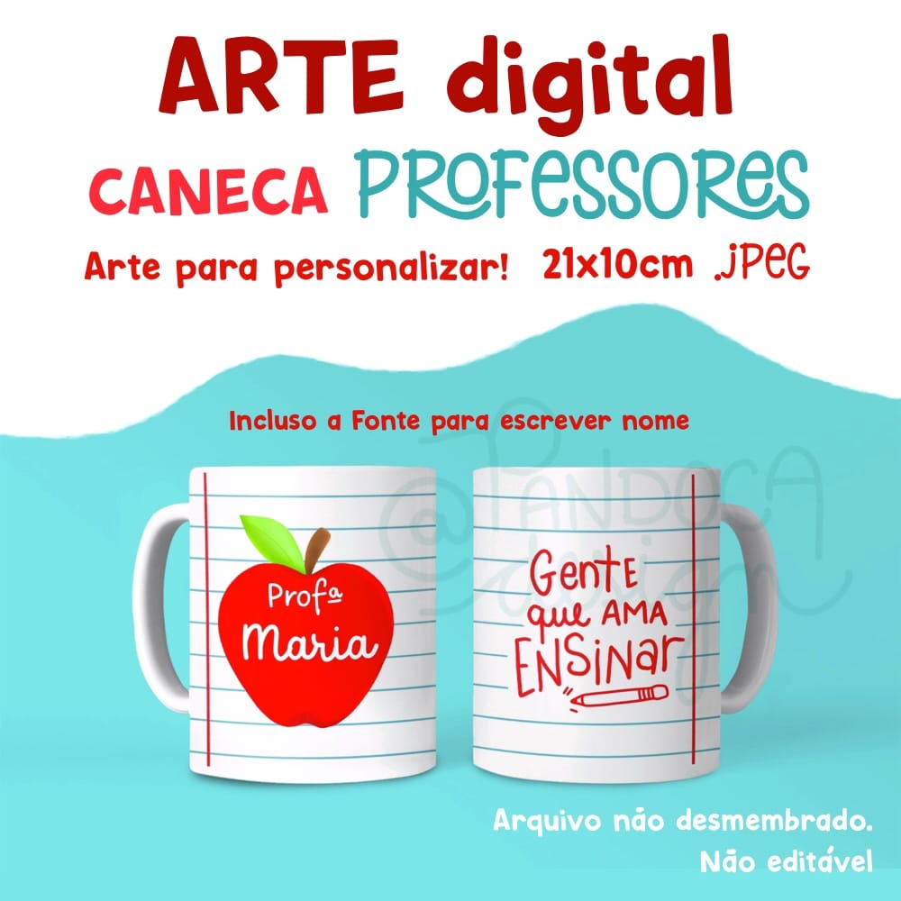 png grátis dia dos professores caneca