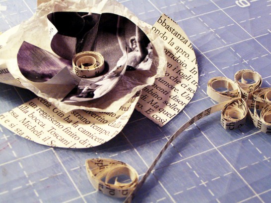 melhores ideias artesanato jornal reciclado
