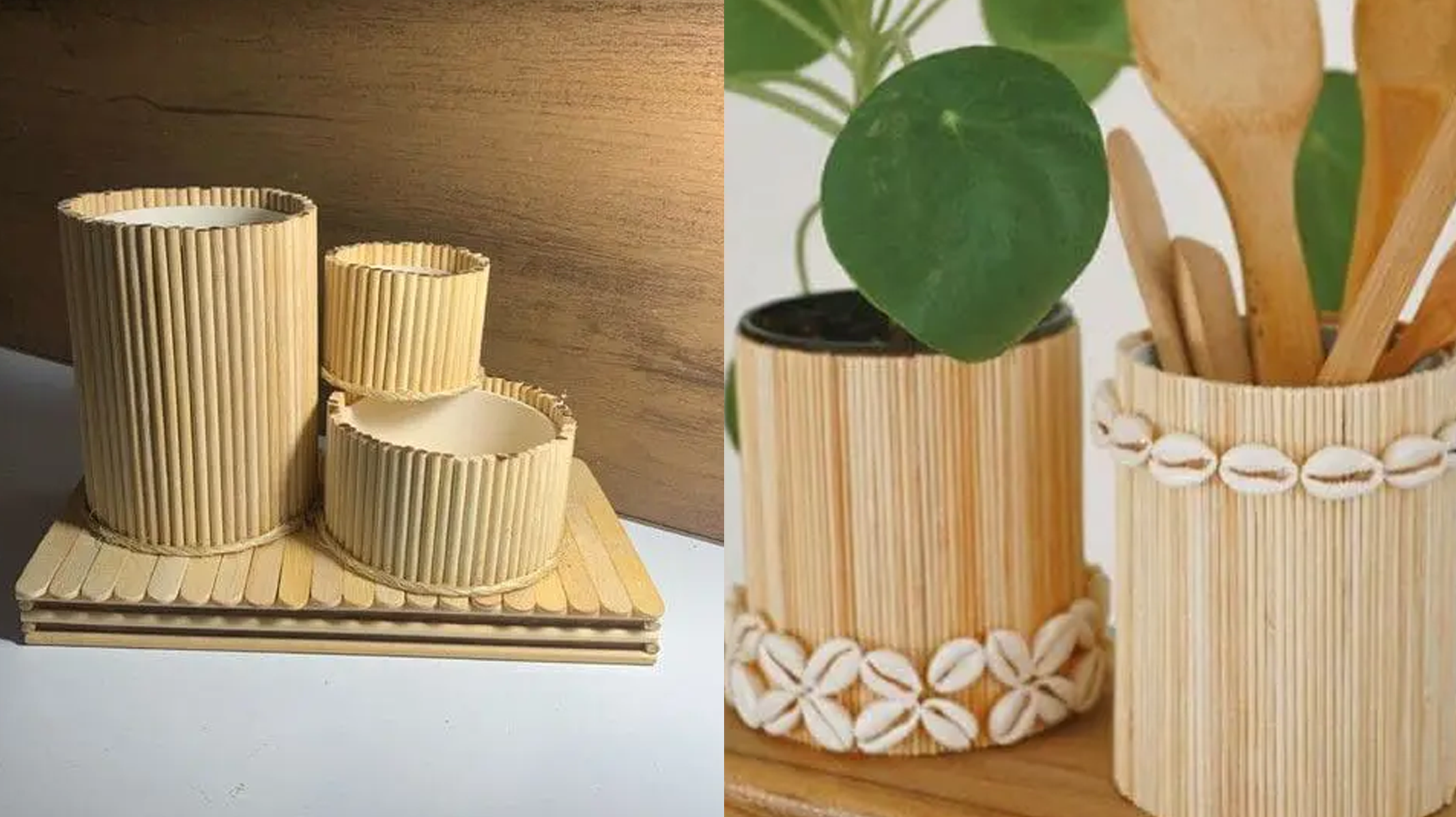 Guia completo de colagem para artesanato com palitos