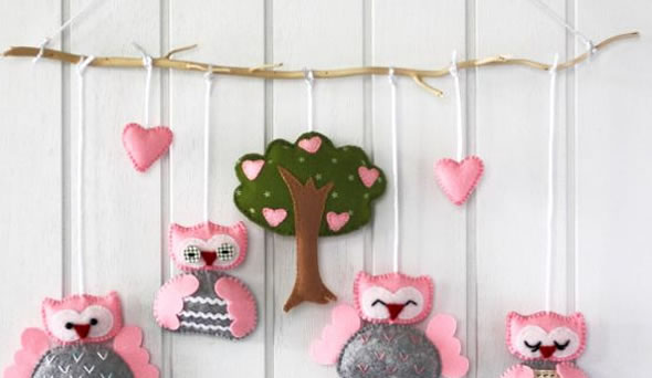 artes em feltro para menina