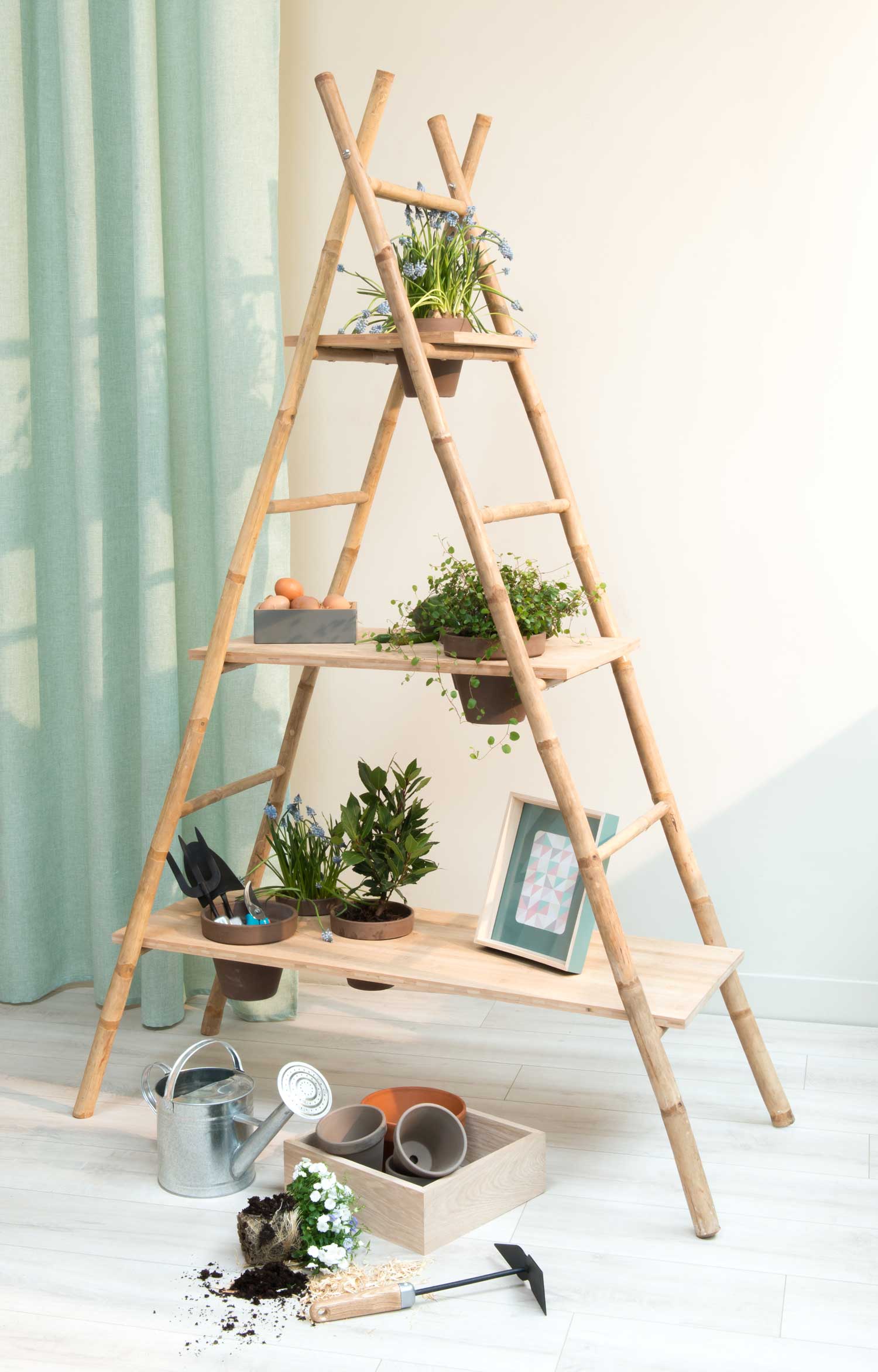 artesanato com bambu e sisal