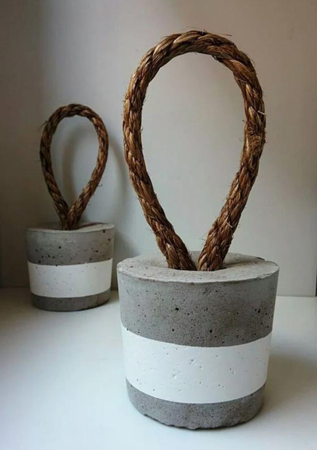 Moldes criativos para cimento