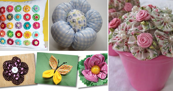 artesanato com flores