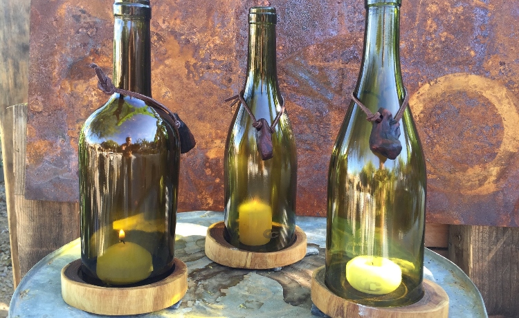 ideias de decoração com garrafão de vinho 5 litros