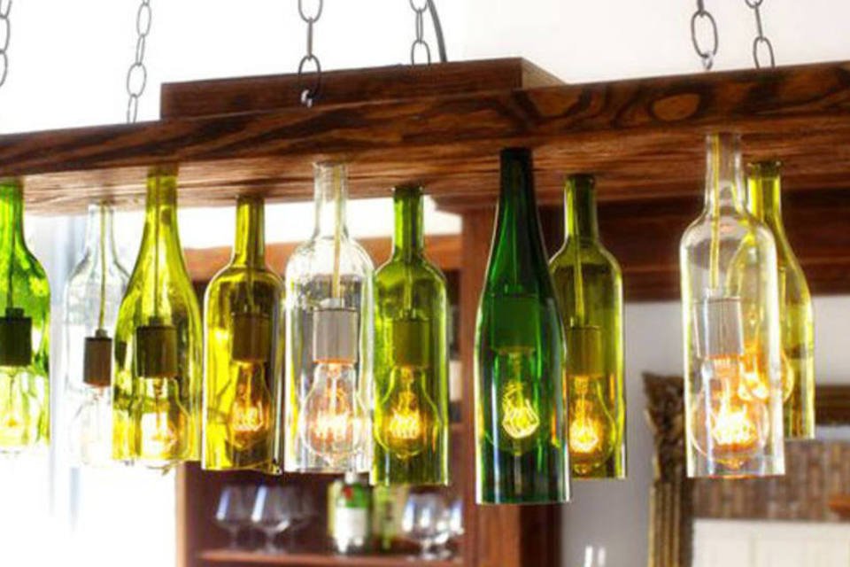 garrafão de vinho vs garrafa comum para artesanato