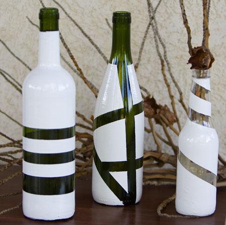 garrafão de vinho vs garrafa comum para artesanato
