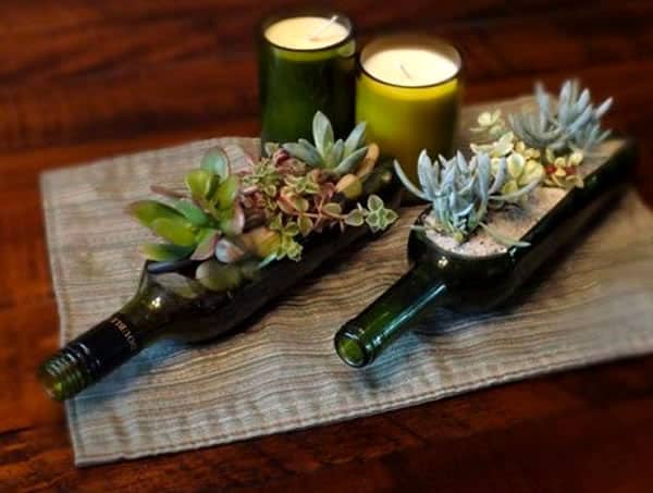 artesanato com garrafão de vinho