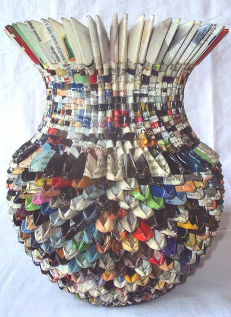 Materiais essenciais para artesanato com jornal