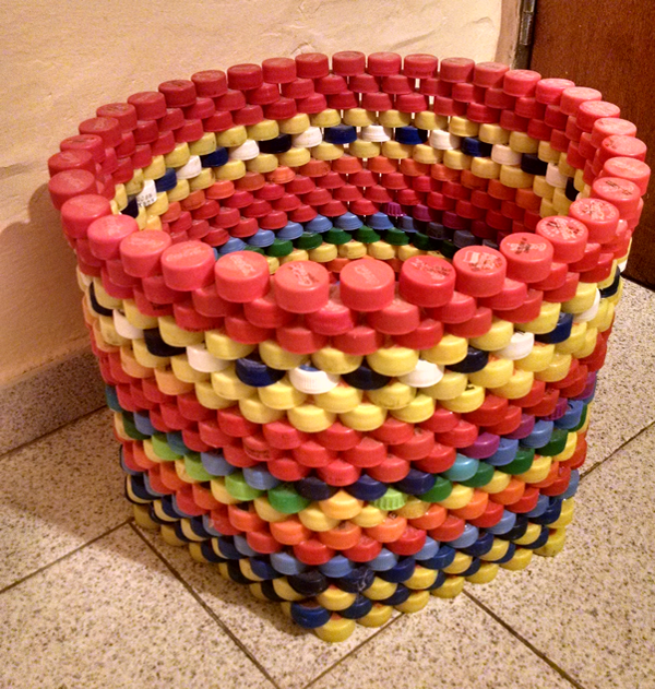 ideias criativas artesanato tampinhas plasticas metal