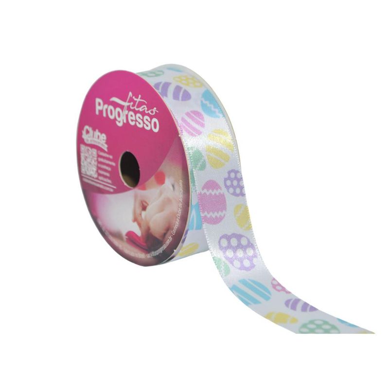 artesanato de páscoa com fita de cetim