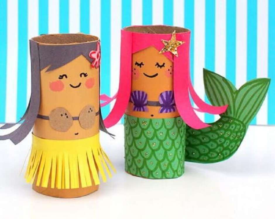 artesanato reciclavel com rolo de papel higienico