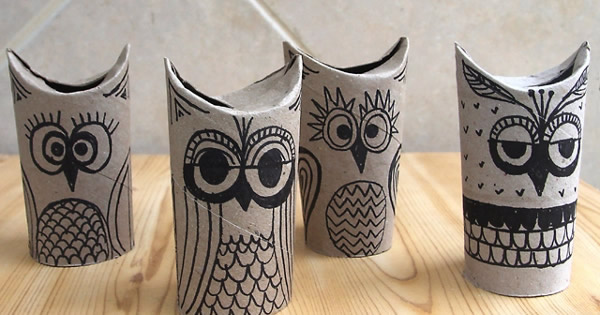 50 ideias criativas artesanato rolo papel higienico