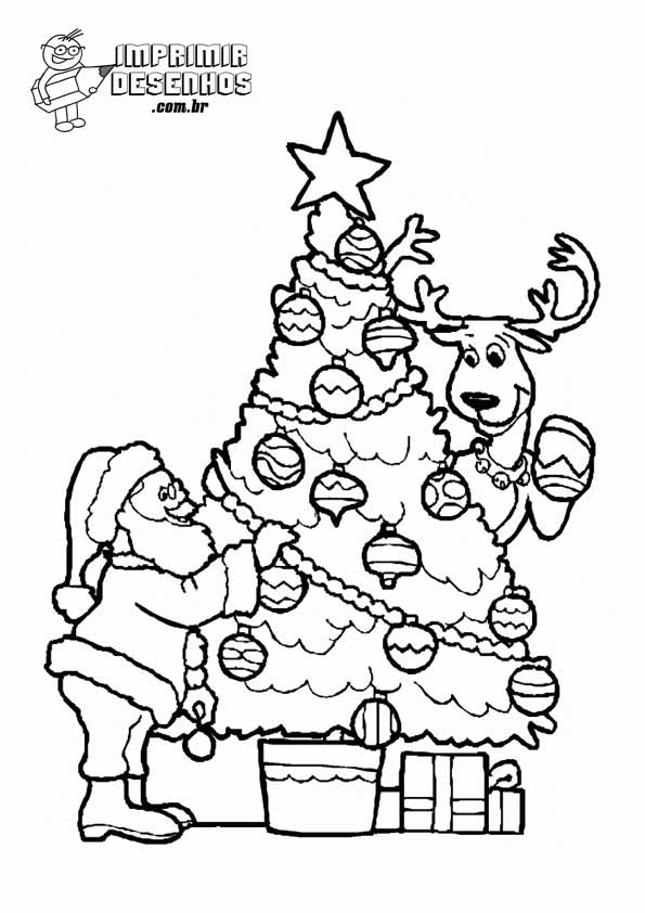 desenho árvore de natal simples