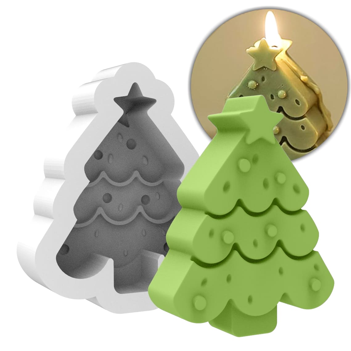 Moldes de Silicone para Árvore de Natal: Onde Comprar e Como Usar em Resina e Confeitaria