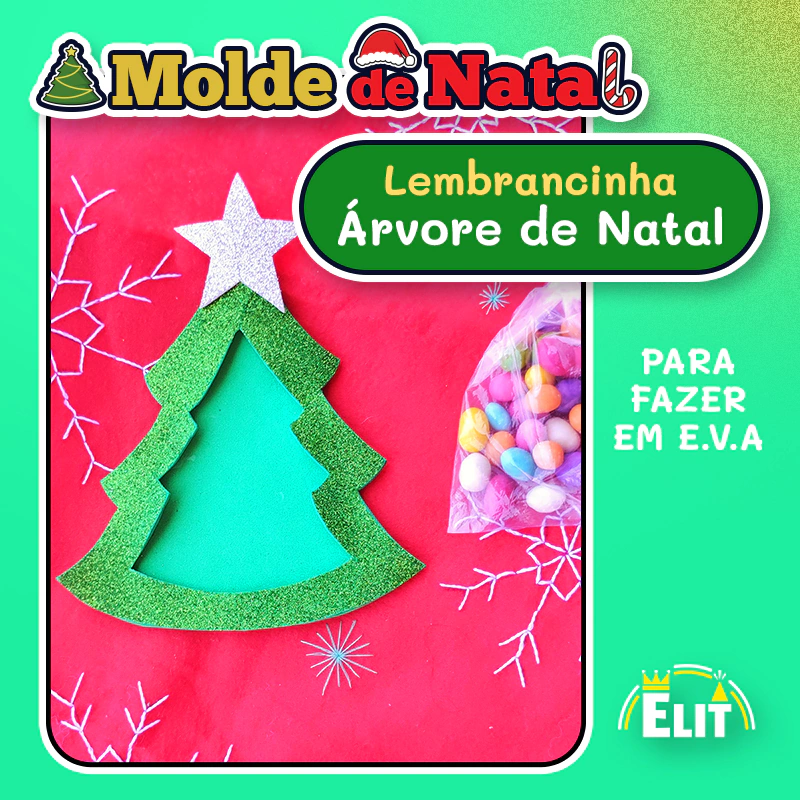 Árvore de Natal em Feltro e EVA: Passo a Passo com Moldes Grátis para Iniciantes