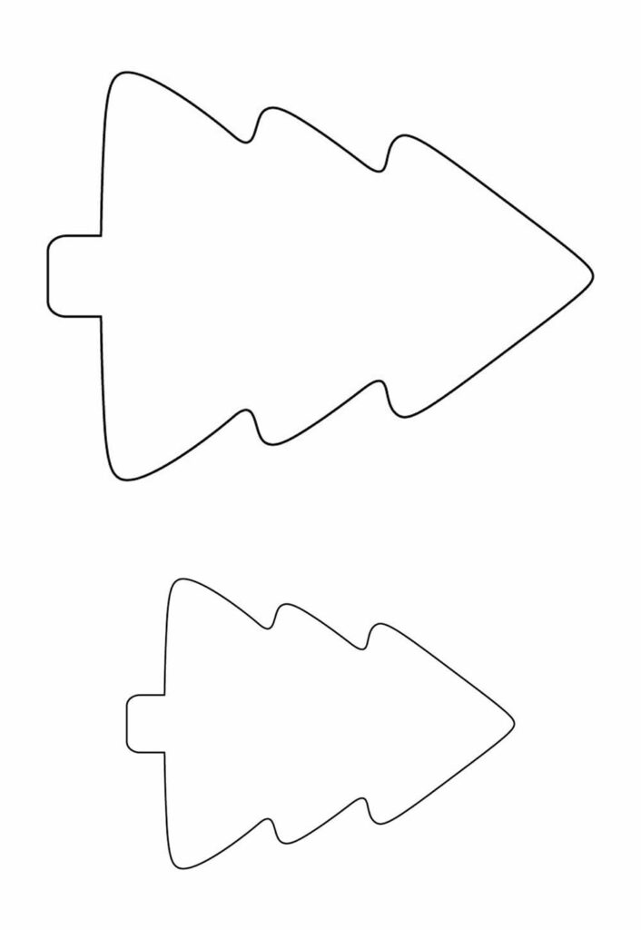 árvore de natal molde