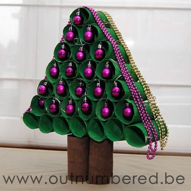 10 ideias criativas arvore natal rolo papel higienico