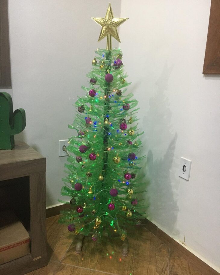 arvore de natal reciclavel com copo