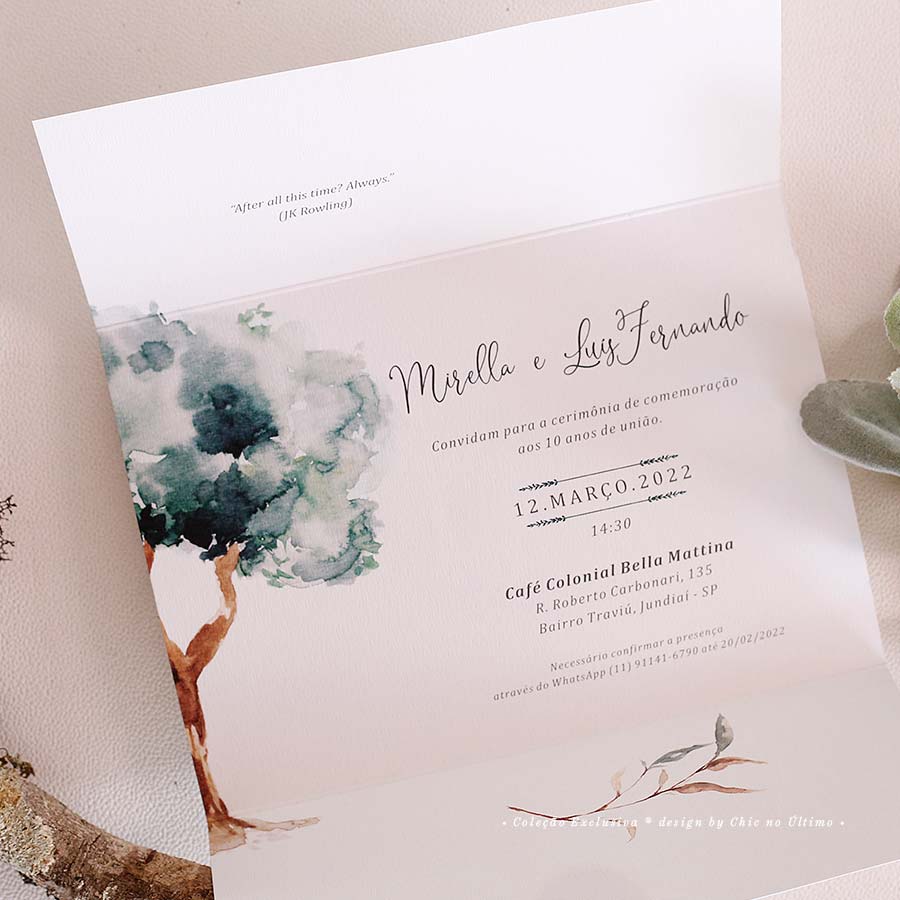 Como Escolher a Árvore Perfeita para o Seu Convite de Casamento