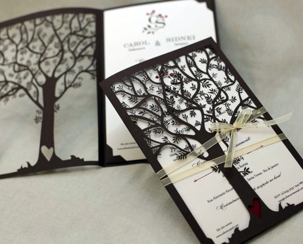 arvores para convites de casamento