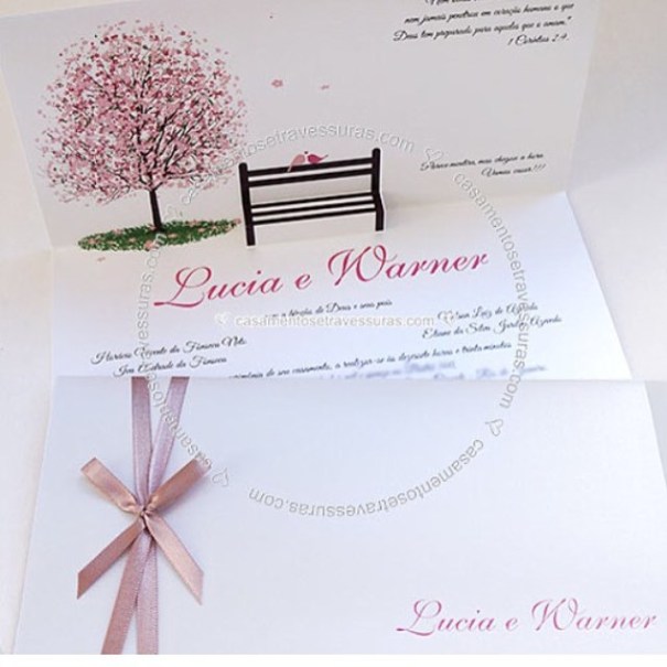 arvores para convites de casamento