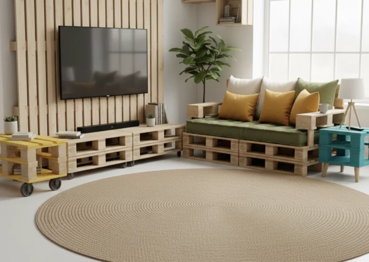 assento futon ou espuma para sofa pallet