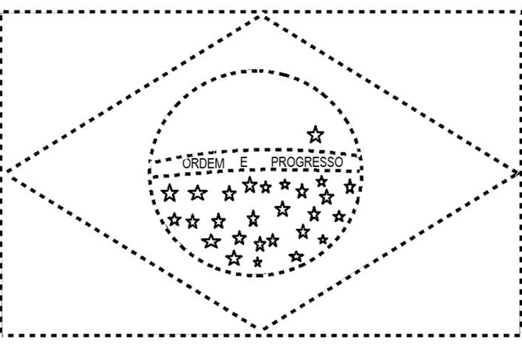 moldes da bandeira do brasil para imprimir